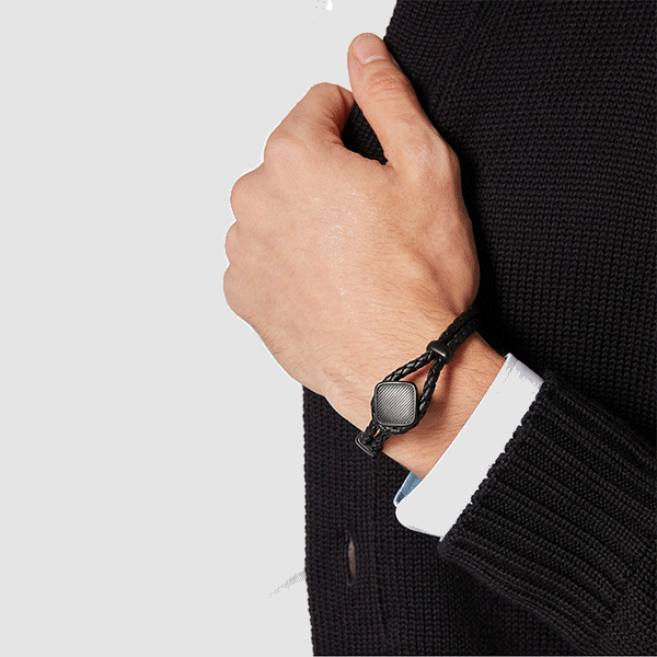 LUCA BRACELET > BLACK ON BLACK