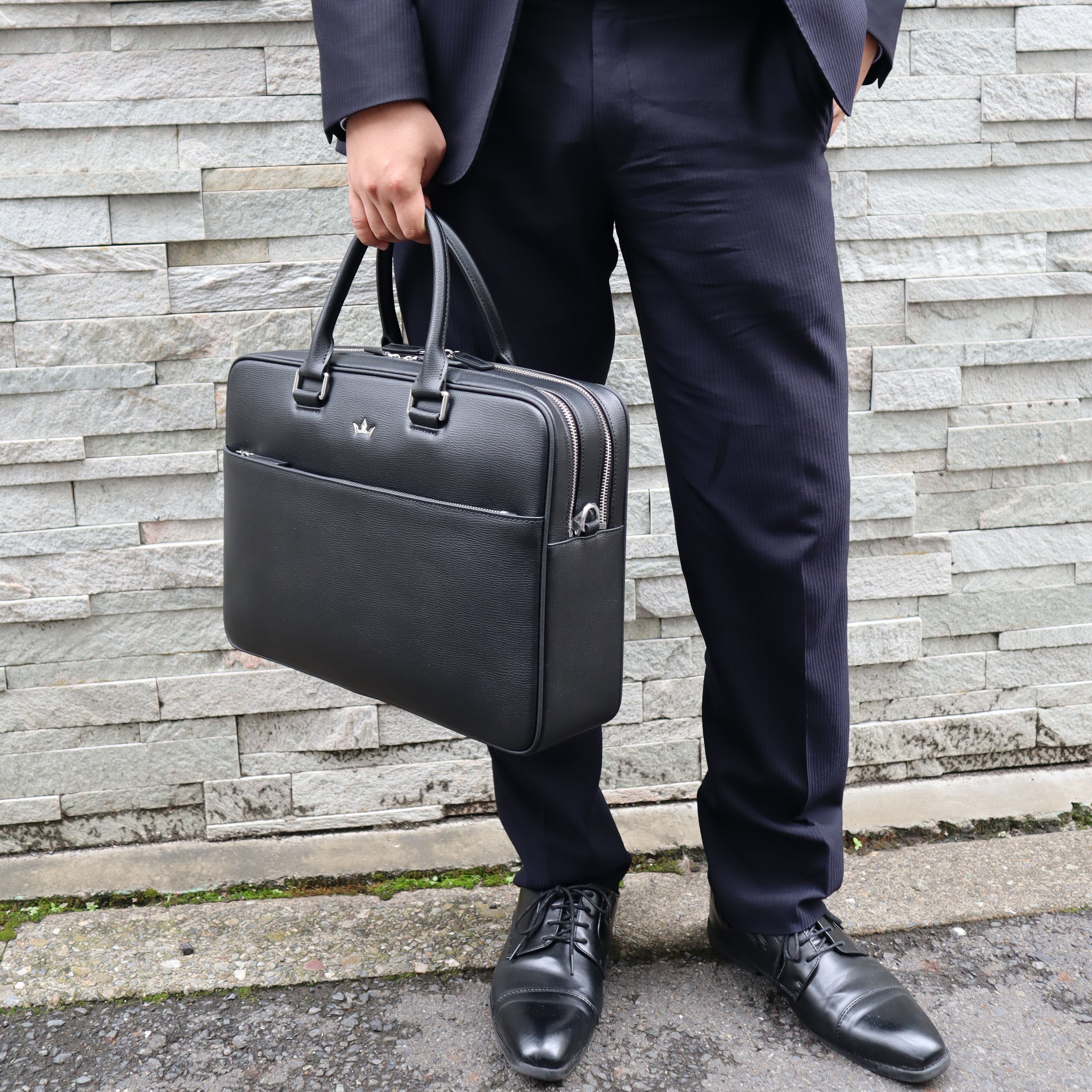 アワード ダブルブリーフケース(ブラック)